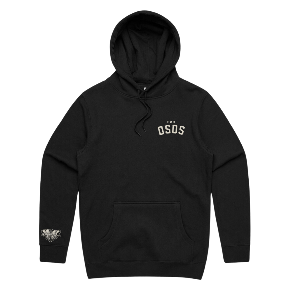 Por Osos Black Hoodie